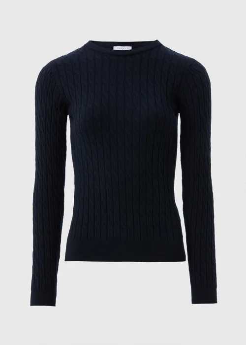 Navy Baby Cable Jumper - 8 Image 4