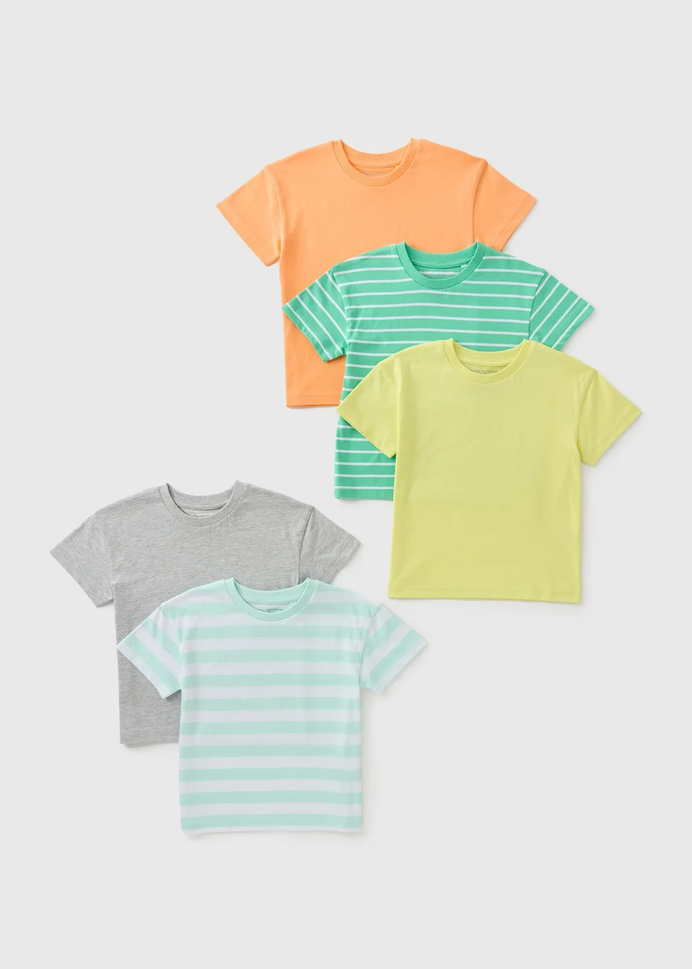 5 Pack Boys Multi Coloured T-Shirts (1-7yrs) - 1-1.5 Yrs Image 1