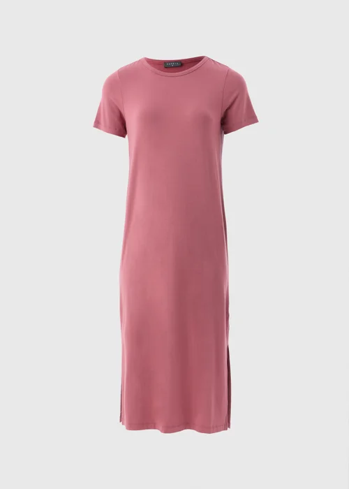 Raspberry T-Shirt Midi Dress - 8 Image 4