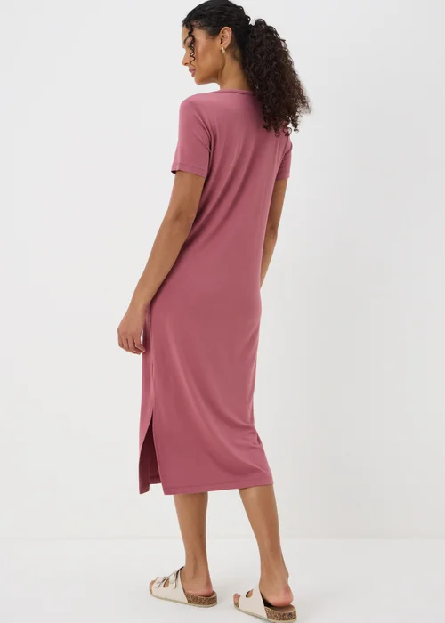 Raspberry T-Shirt Midi Dress - 8 Image 2