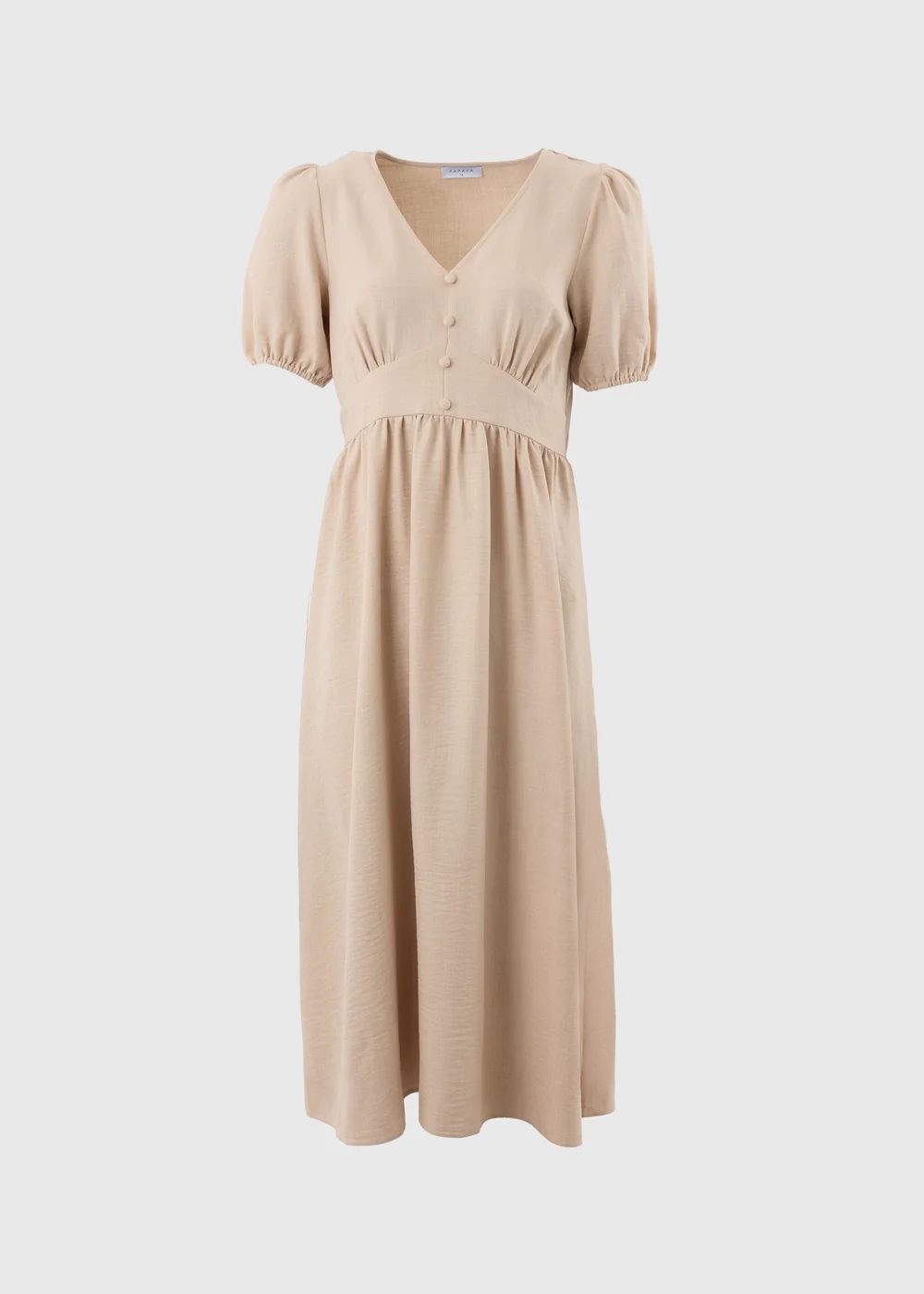 Stone Button Midi Tea Dress - 8 Image 4