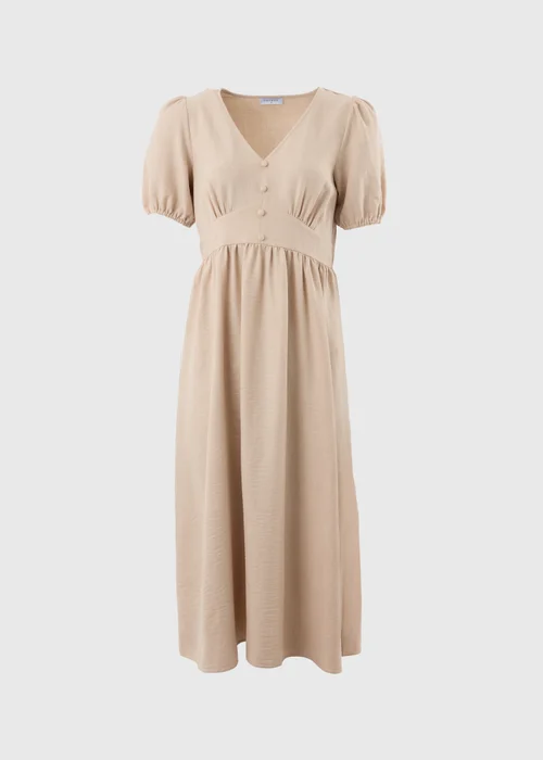 Stone Button Midi Tea Dress - 8 Image 4