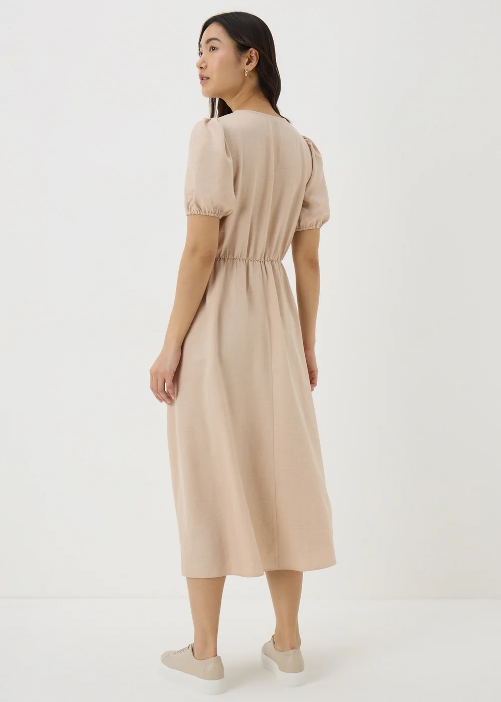 Stone Button Midi Tea Dress - 8 Image 2