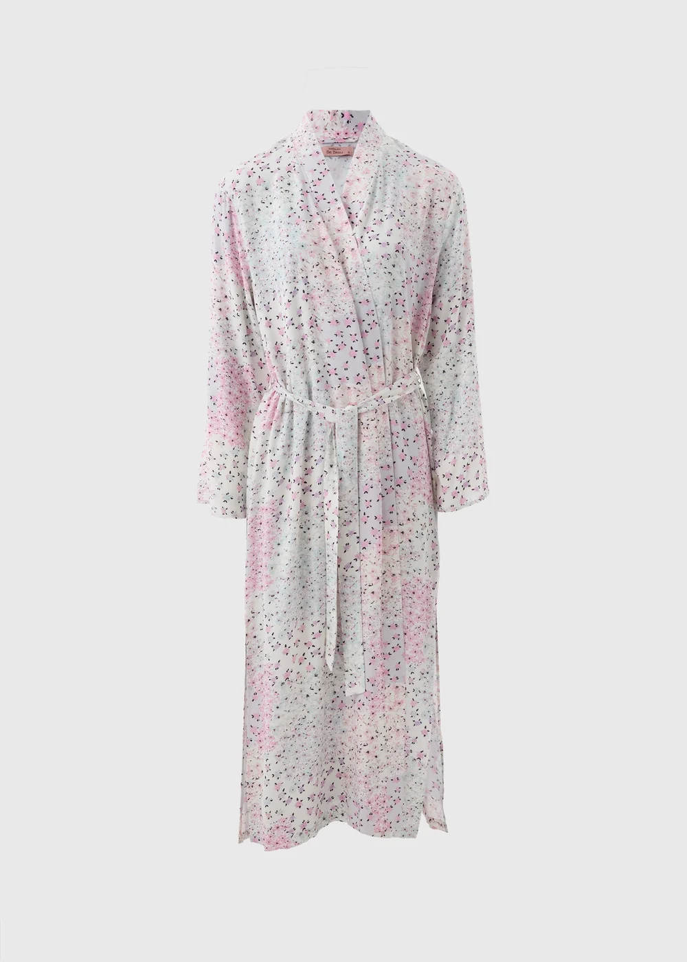 Pink Floral Patchwork Dressing Gown - Size 8 Image 3