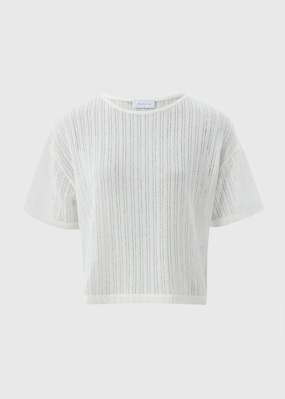 Cream Cut & Sew Hem Top - S Image 4
