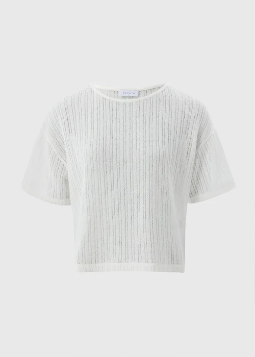 Cream Cut & Sew Hem Top - S Image 4