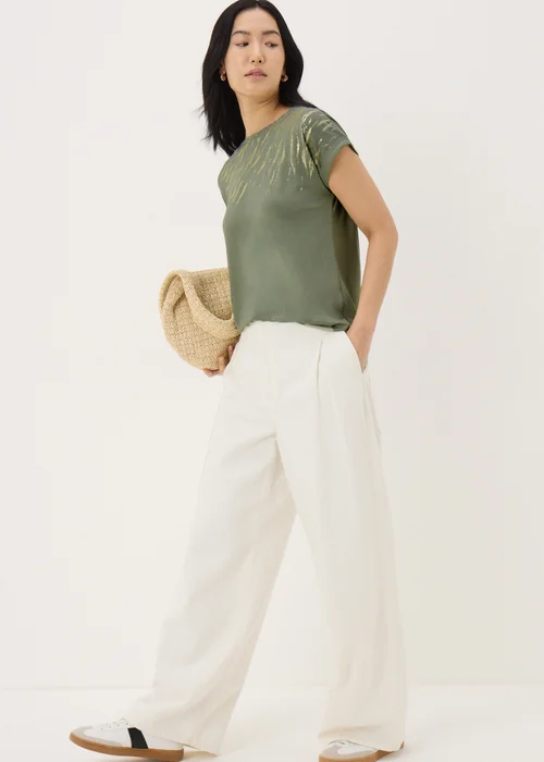 Khaki Scratch Foil T-Shirt - 8 Image 2