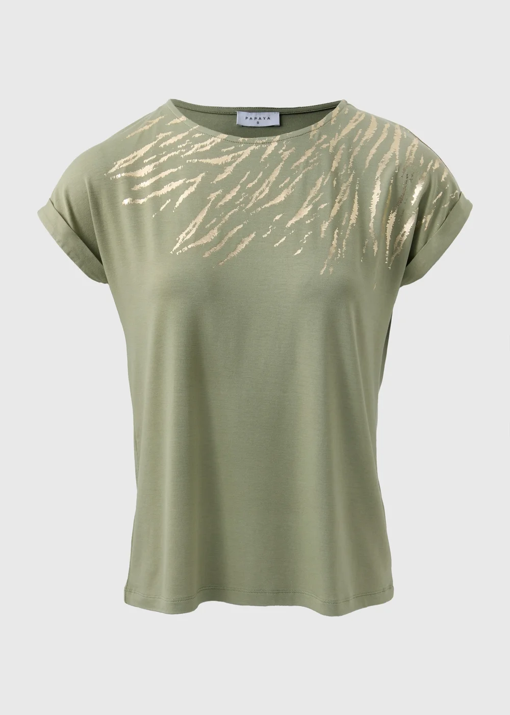 Khaki Scratch Foil T-Shirt - 8 Image 3