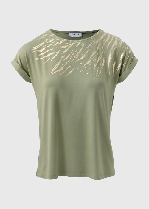 Khaki Scratch Foil T-Shirt - 8 Image 3