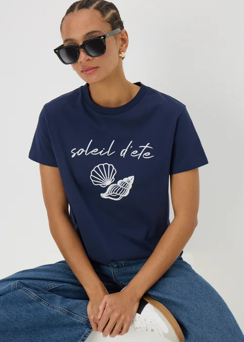 Navy Shells Soleil D'ete T-Shirt - 8 Image 1