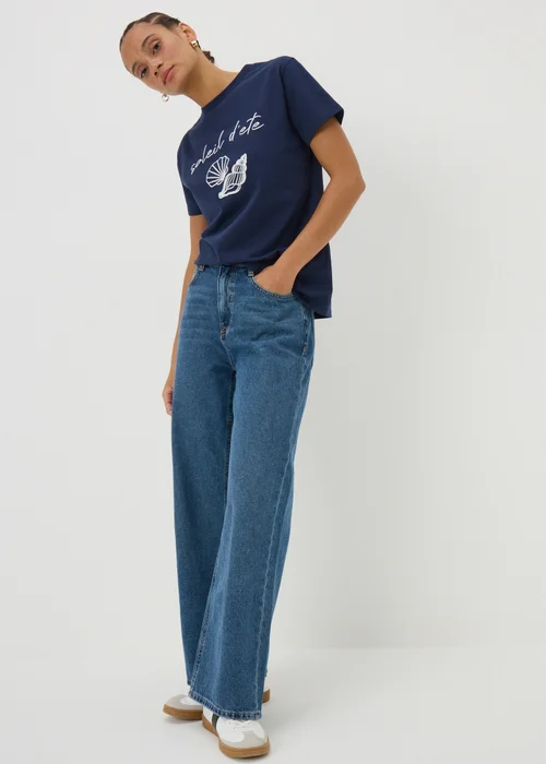 Navy Shells Soleil D'ete T-Shirt - 8 Image 2