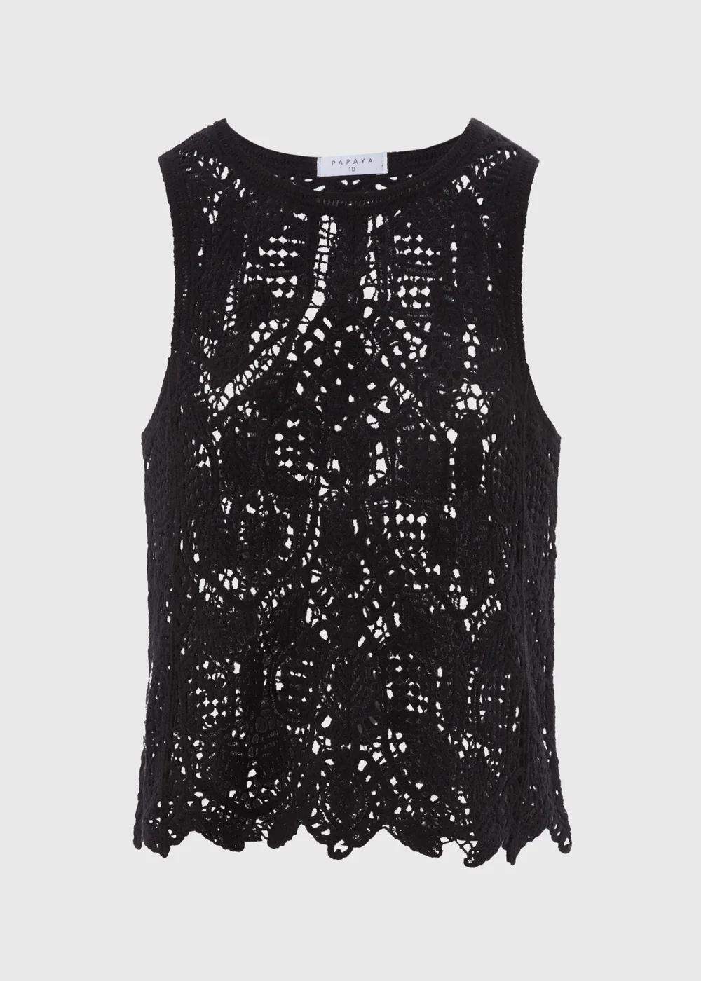 Black Crochet Vest - 8 Image 4