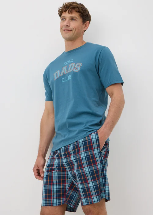 Blue Fathers Day Short Pyjamas - Extra small Image 2