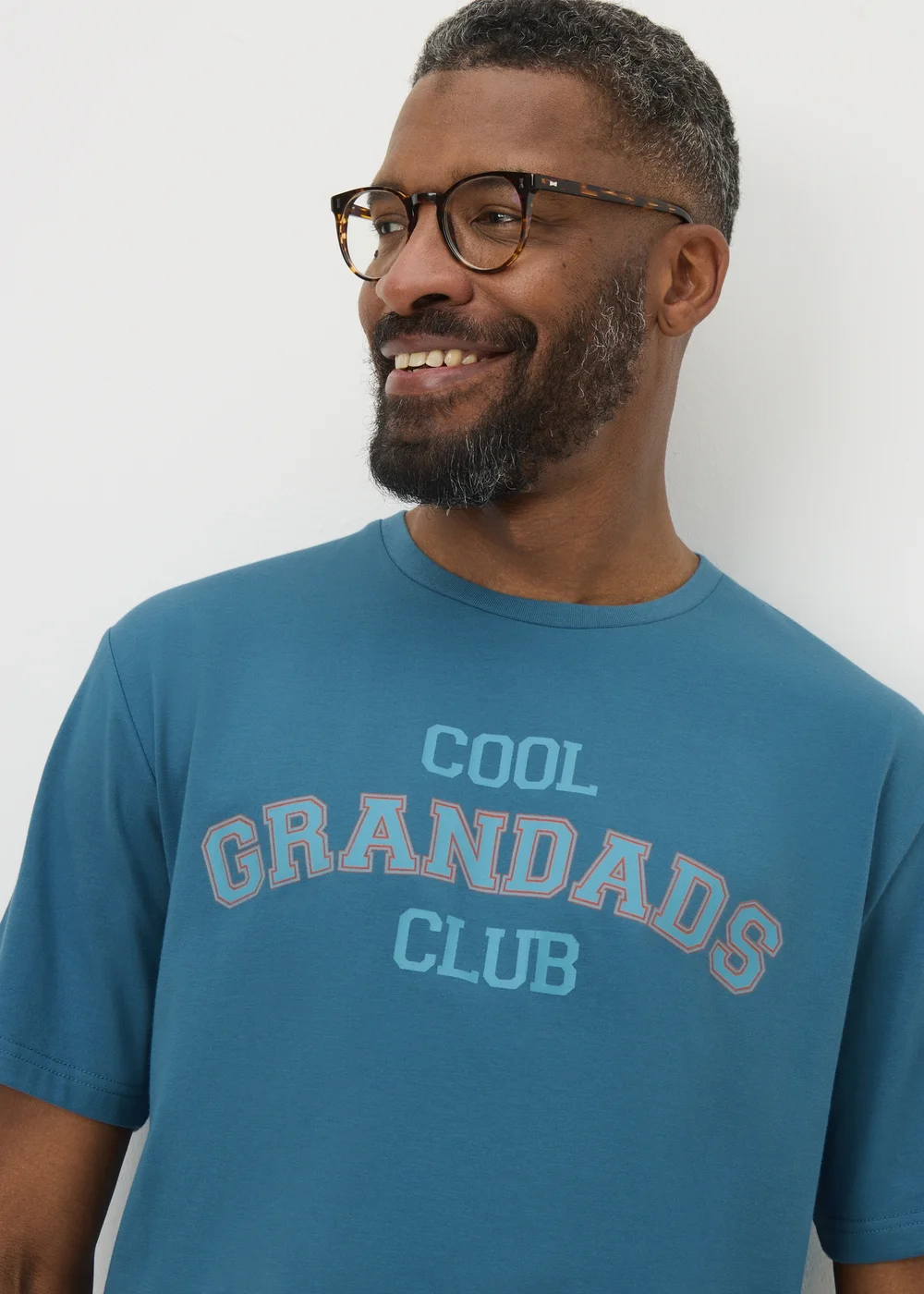 Blue Grandad Short Pyjama Set - Extra small Image 1