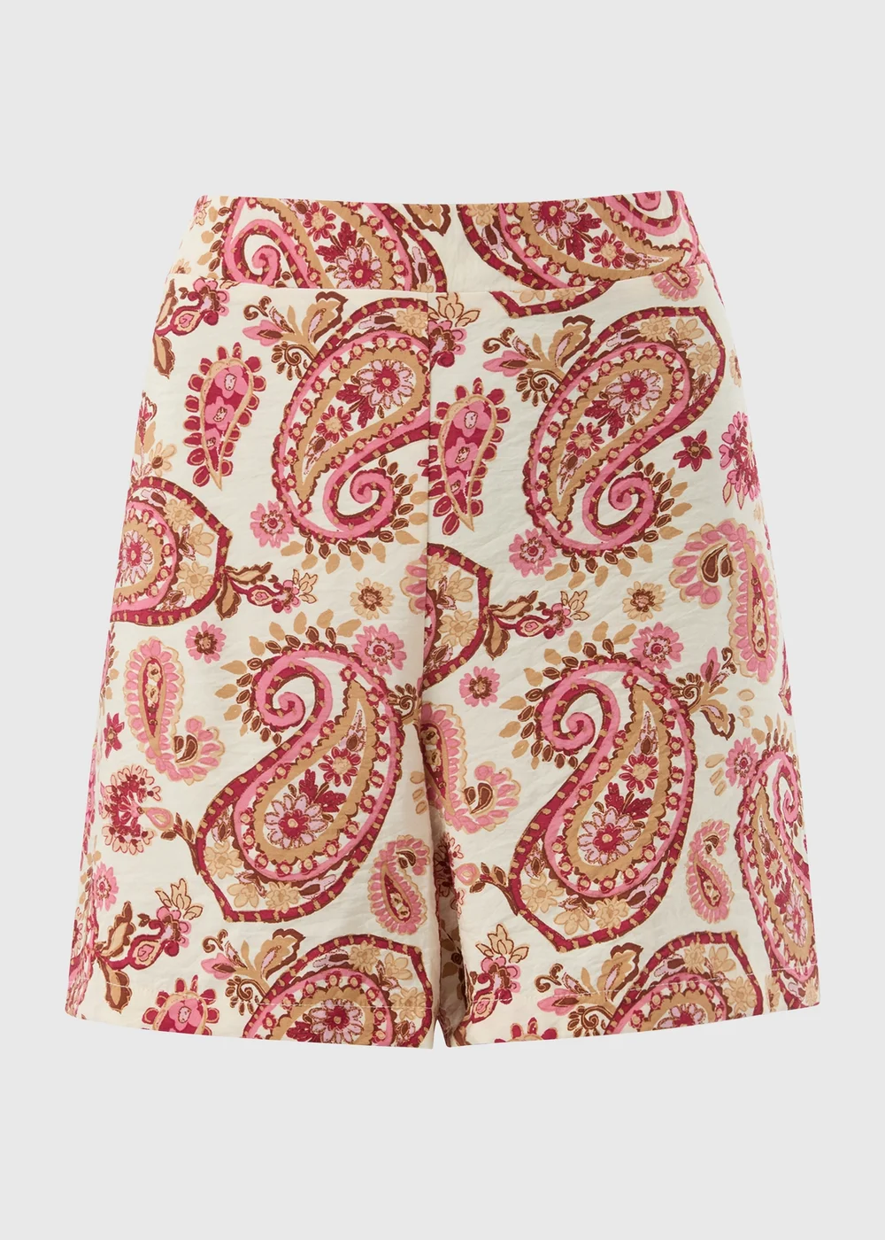 Pink Paisley Print Co Ord Shorts - 8 Image 4