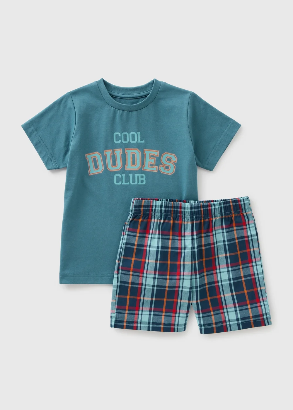 Boys Navy Cool Dudes Club Pyjama Set (1-13yrs) - 1 half year to 2 Image 1