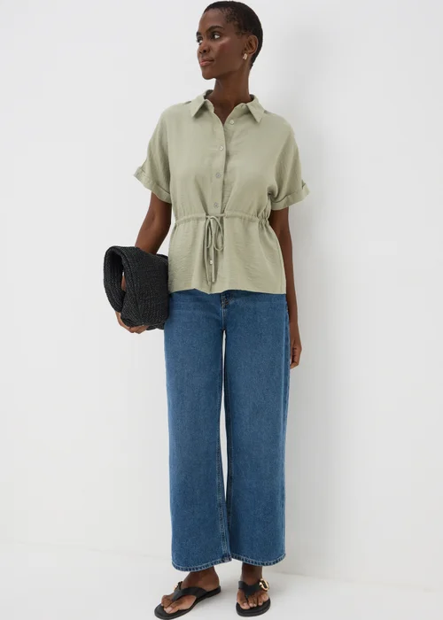 Sage Short Sleeve Tie Shirt - 8 Image 1