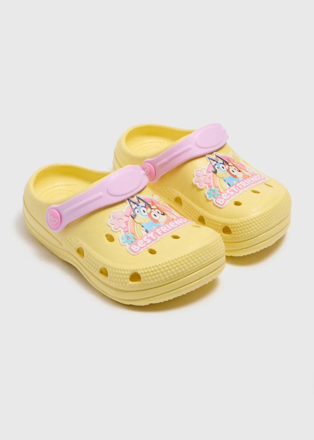 Girls Yellow Bluey Clogs (Younger 4/5- 8/9) - 4-5 Image 1