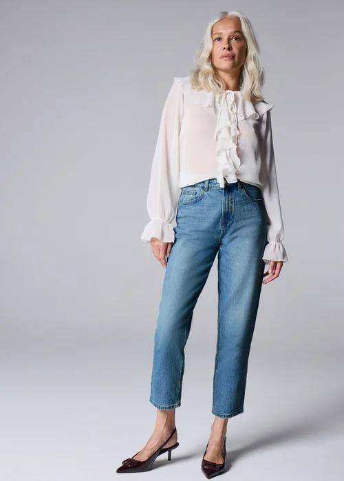 Light Wash Mom Jeans - 8/L29 Image 1