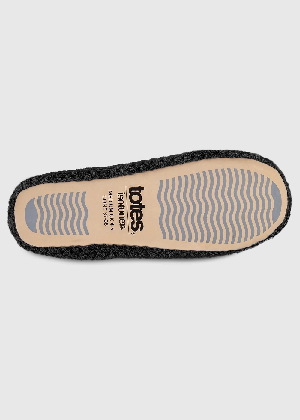 Totes Isotoner Black Ladies Popcorn Ballet Slippers - S Image 6