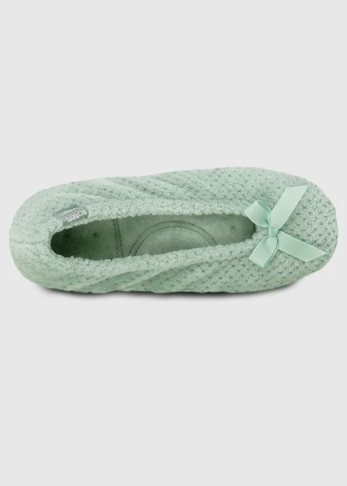 Totes Isotoner Mint Ladies Popcorn Ballet Slippers - 3-4 Image 5