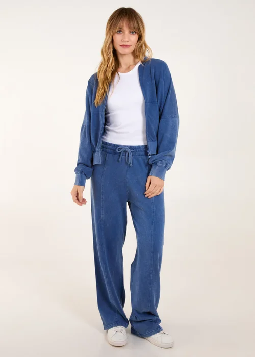 Blue Vanilla Denim Bomber Jacket & Jogger Set - Small/Medium Image 1
