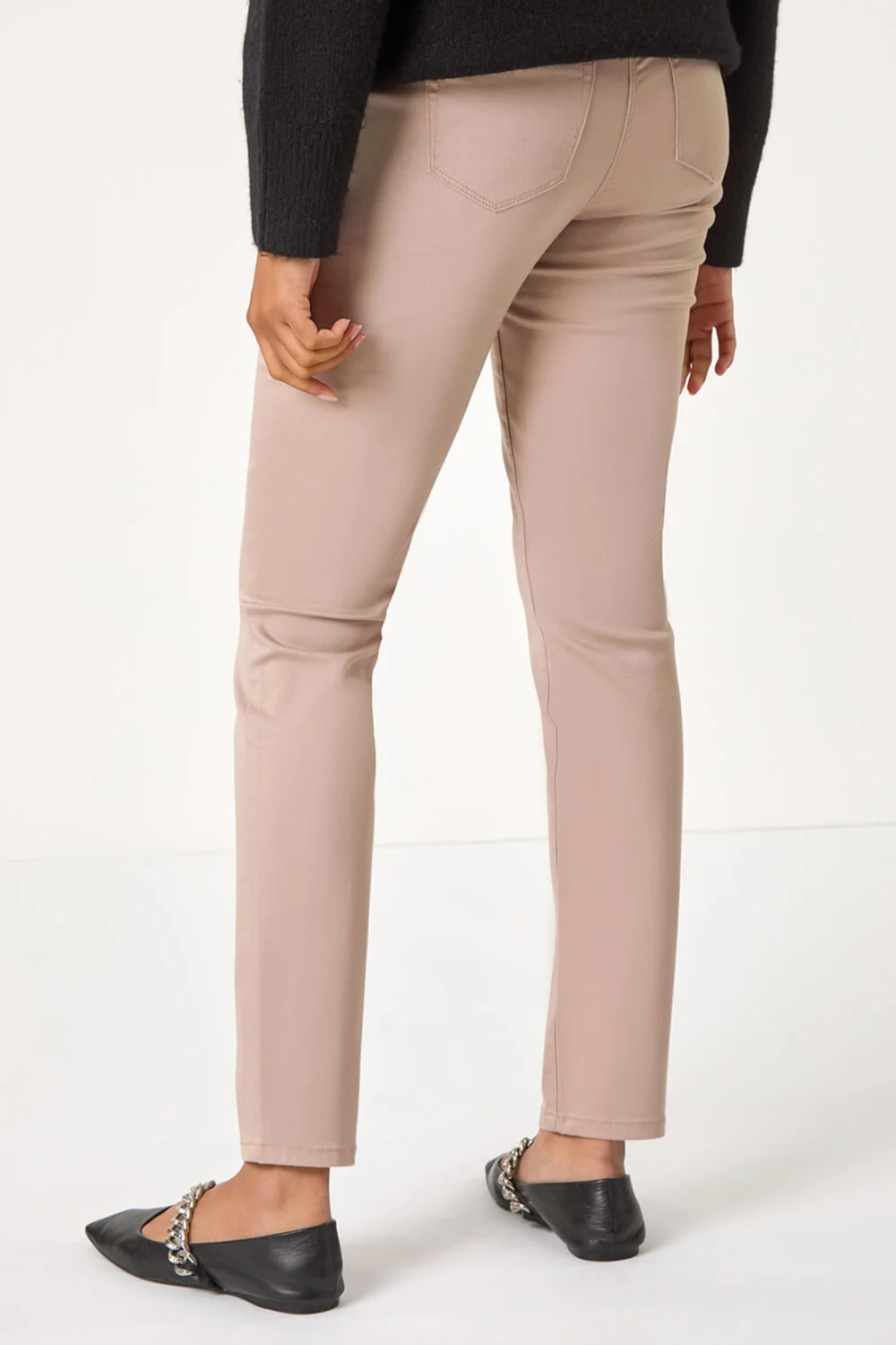 Roman Taupe 31'' Denim Stretch Jegging - 10 Image 4