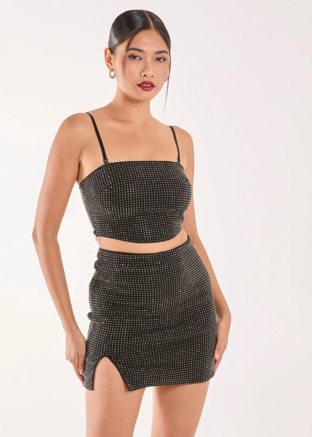Pink Vanilla Black Rhinestone Multiway Corset Top - 6 Image 2