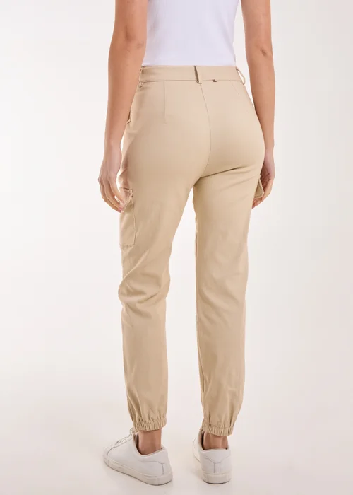 Pink Vanilla Stone Utility Stretch Cargo Trousers - 8 Image 2