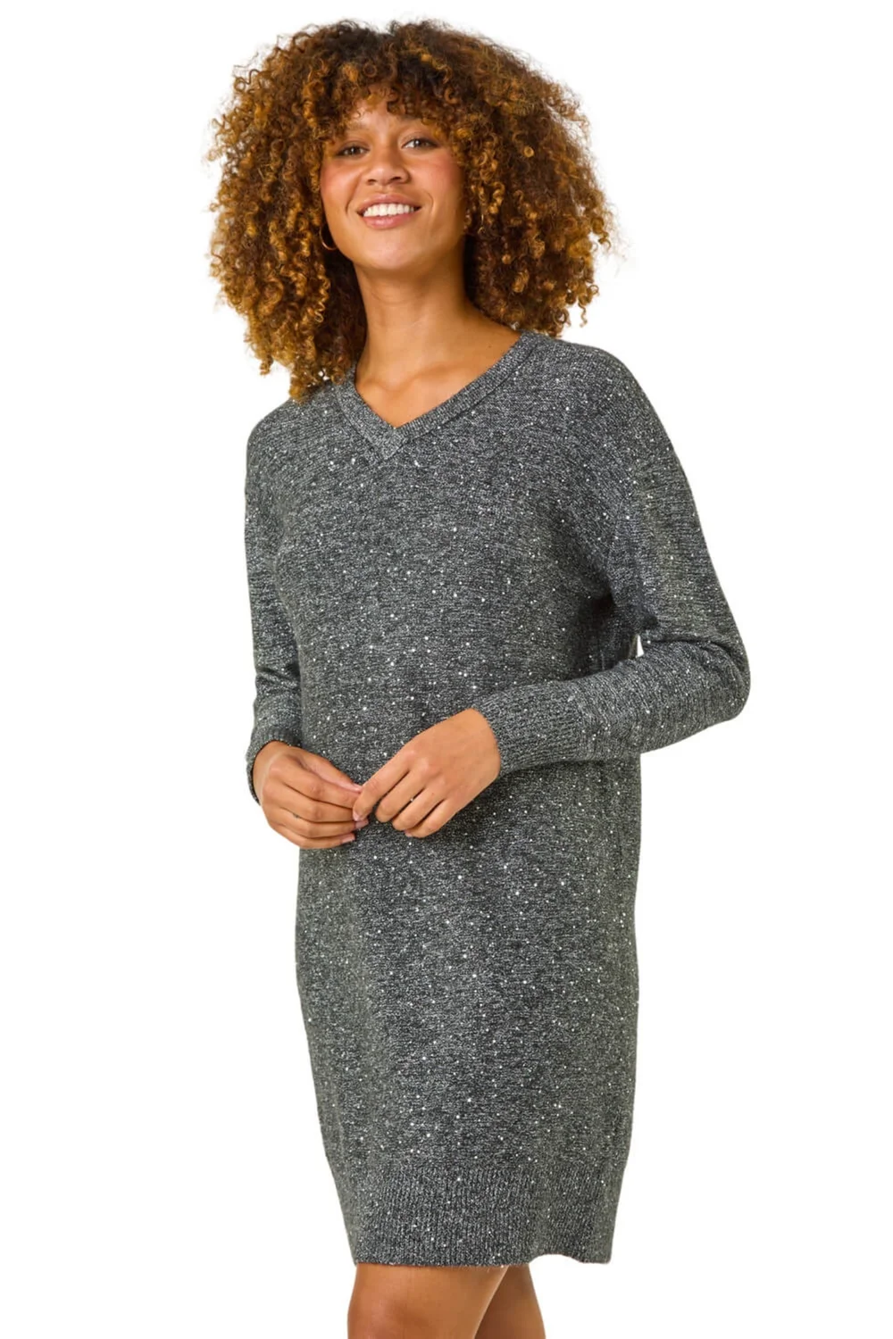dark grey jumper dress Theory Deanne Metallic Jumper Sleeveless Pleated Dress Dark Grey Size US 0