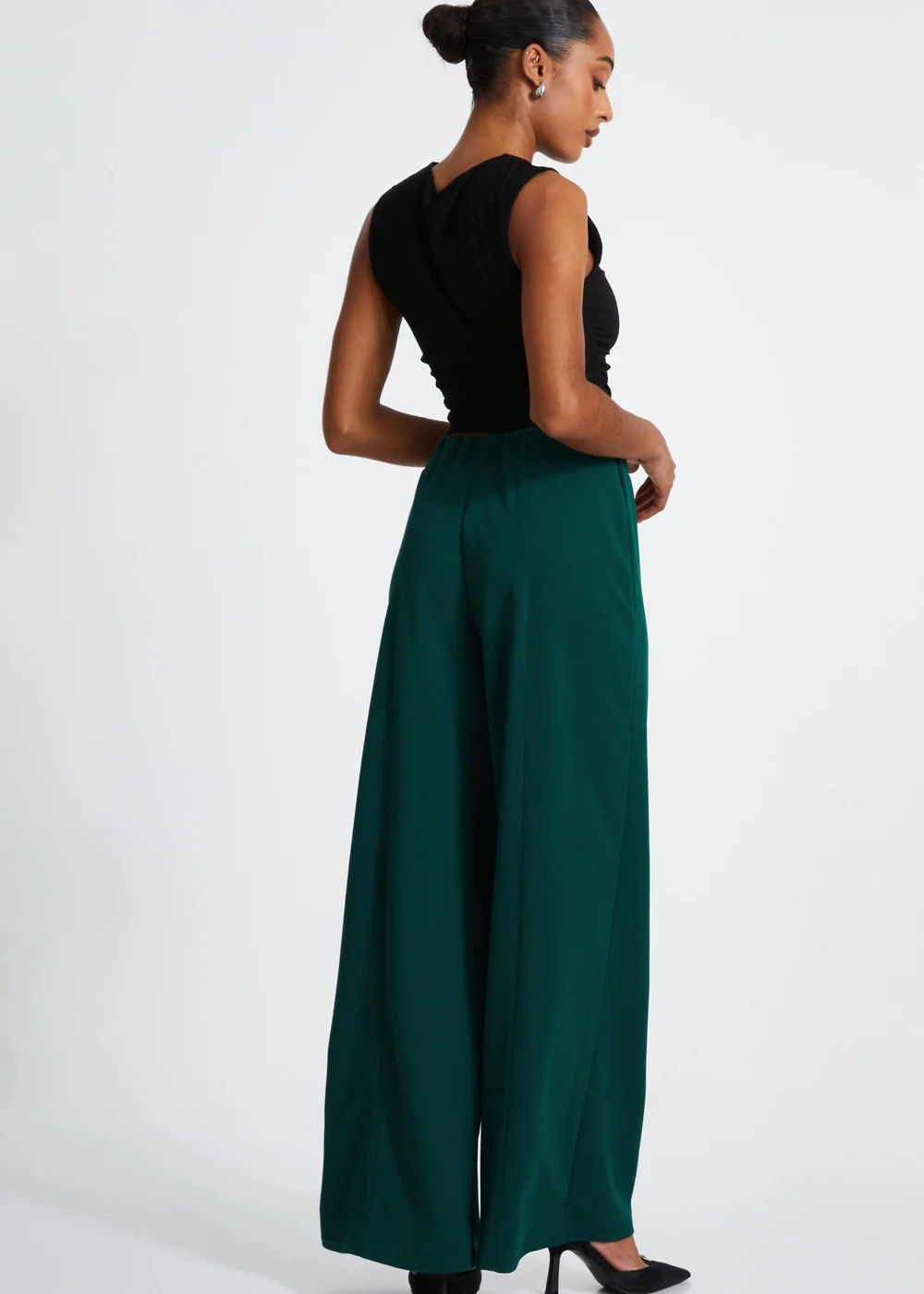 Quiz Green Wide Leg Trousers - 6 Image 2