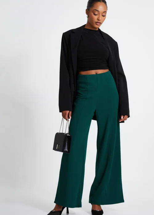 Quiz Green Wide Leg Trousers - 6 Image 1