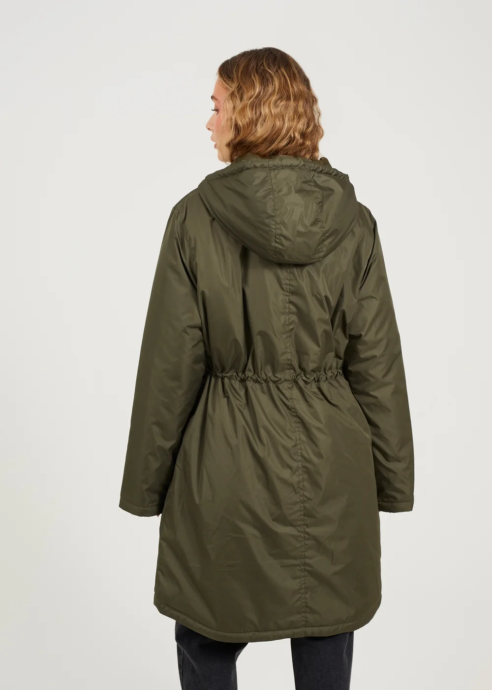 Brave Soul Khaki Shower Resistant Padded Parka Jacket - 8 Image 2
