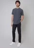Threadbare Black Cotton Regular Fit Chino Trousers with Stretch - 30/L32 Image 3