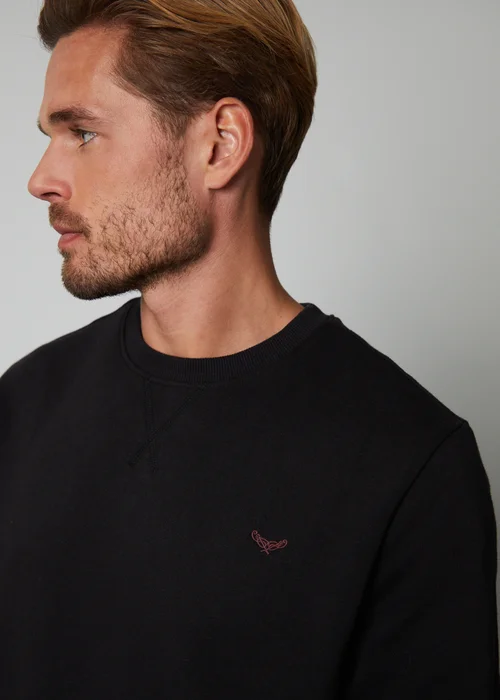 Threadbare Black Crew Neck Sweatshirt - 2XL Image 4