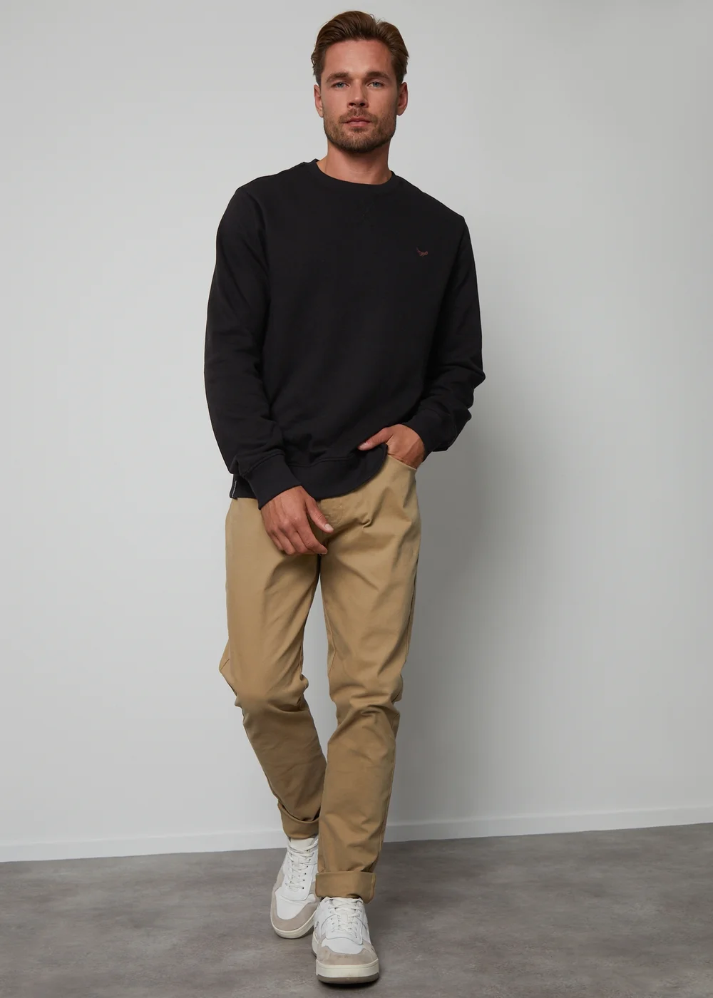 Threadbare Black Crew Neck Sweatshirt - 2XL Image 3