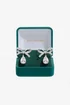 Jon Richard Rhodium Plated And Crystal Bow Earrings - Gift Boxed - One Size Image 1