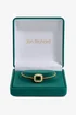 Jon Richard Gold Plated And Emerald Toggle Bracelet - Gift Box - One Size Image 1