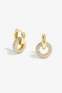 Jon Richard Gold Plated Polished and Cubic Zirconia Ring Earrings - One Size Image 1
