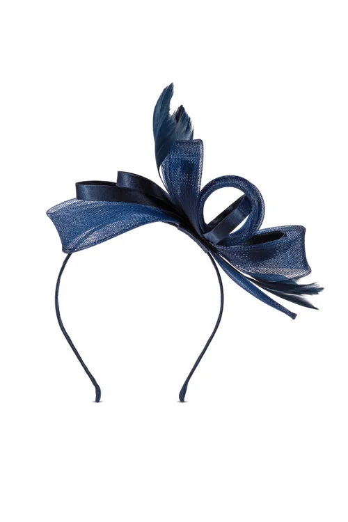 Jon Richard Navy Medium Fascinator Headband - One Size Image 1