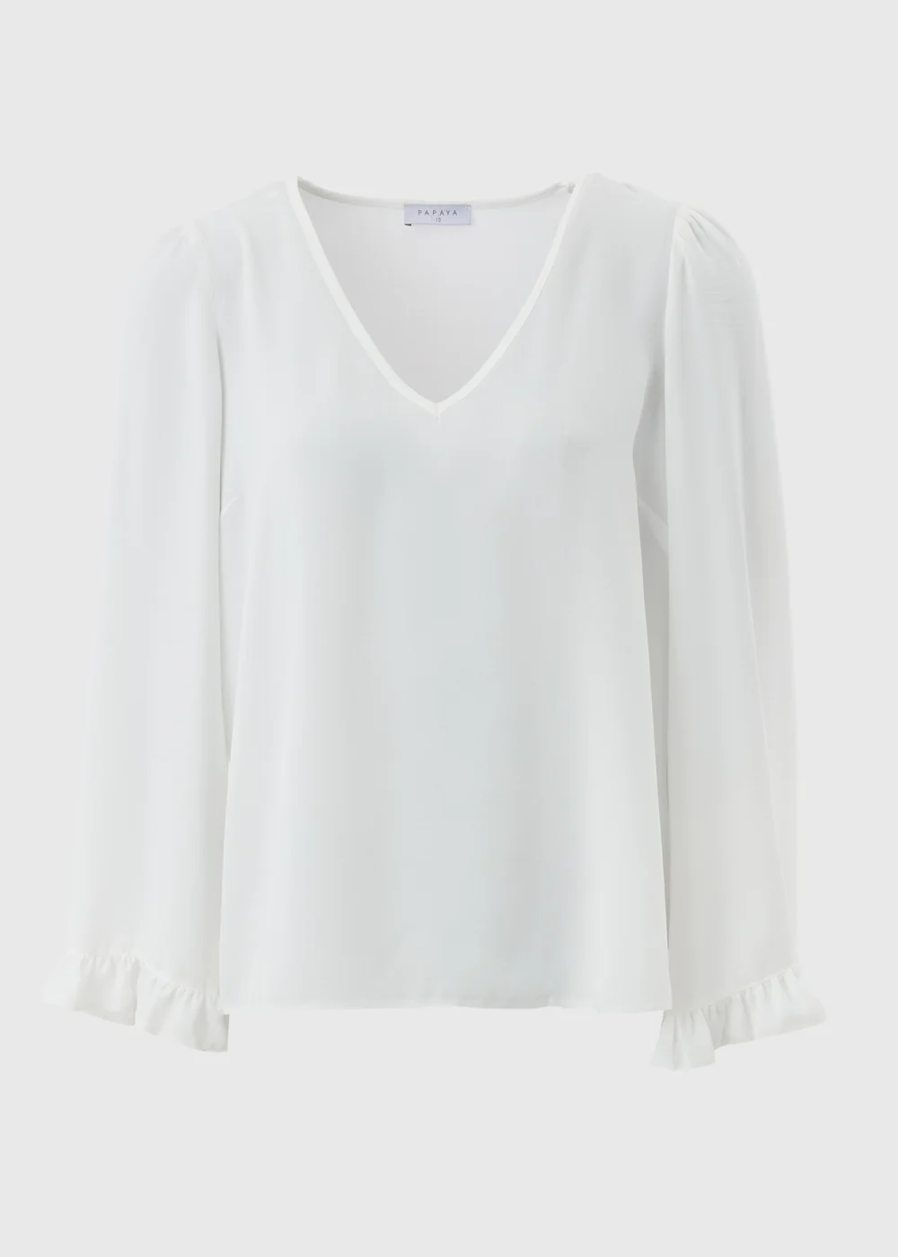 Ivory Frill Sleeve Blouse - 8 Image 4