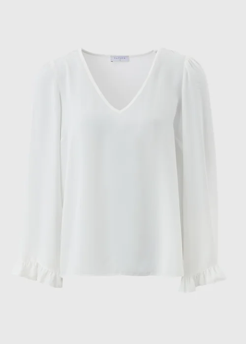 Ivory Frill Sleeve Blouse - 8 Image 4