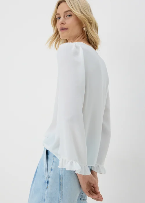 Ivory Frill Sleeve Blouse - 8 Image 2