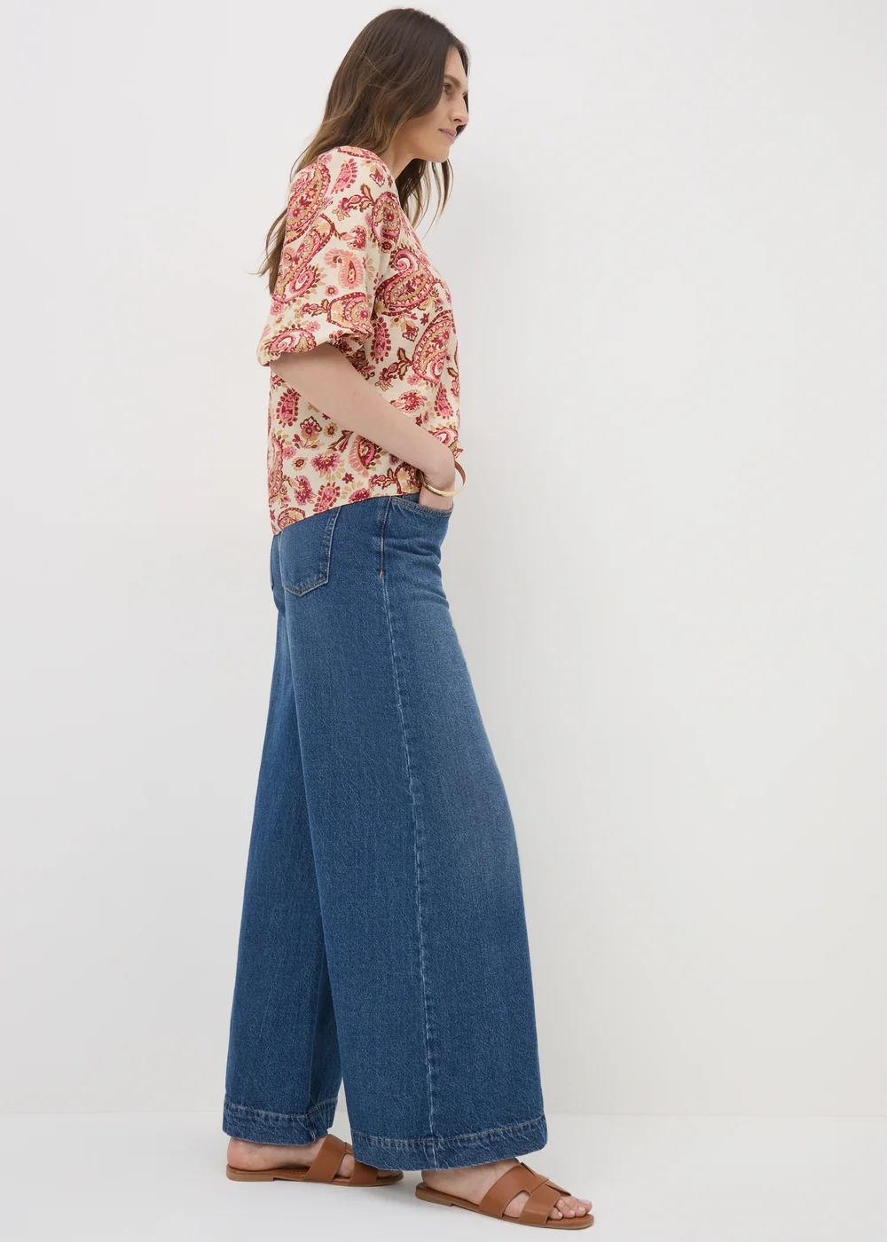 Pink Paisley Print Co Ord Blouse - 8 Image 2