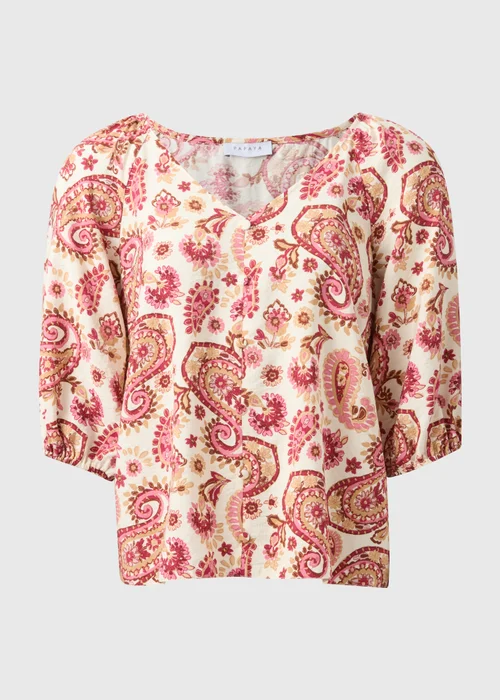 Pink Paisley Print Co Ord Blouse - 8 Image 3