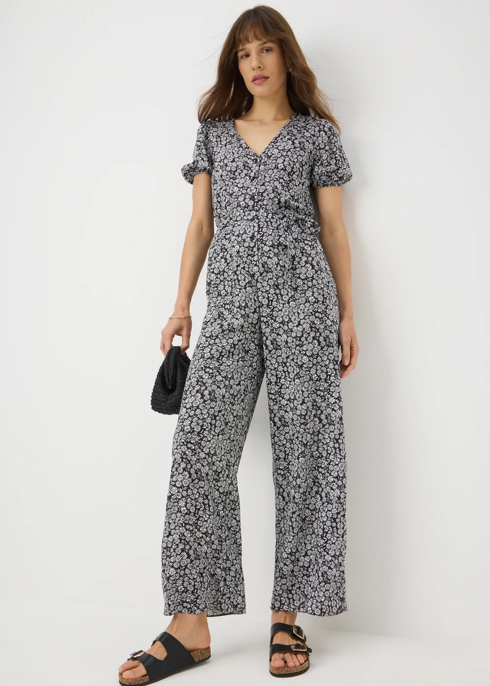 Black Floral Jumpsuit - 8 Image 1