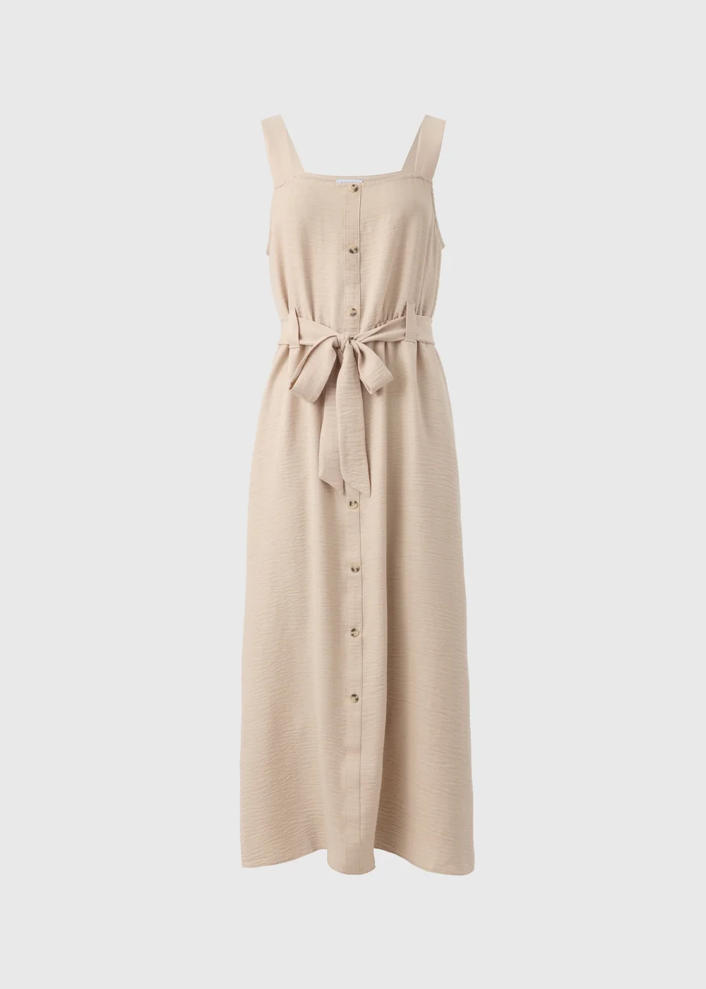 Stone Belted Square Neck Midi Dress - 8 Image 3
