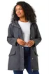 Roman Navy Petite Hooded Zip & Pocket Raincoat - 12 Image 1
