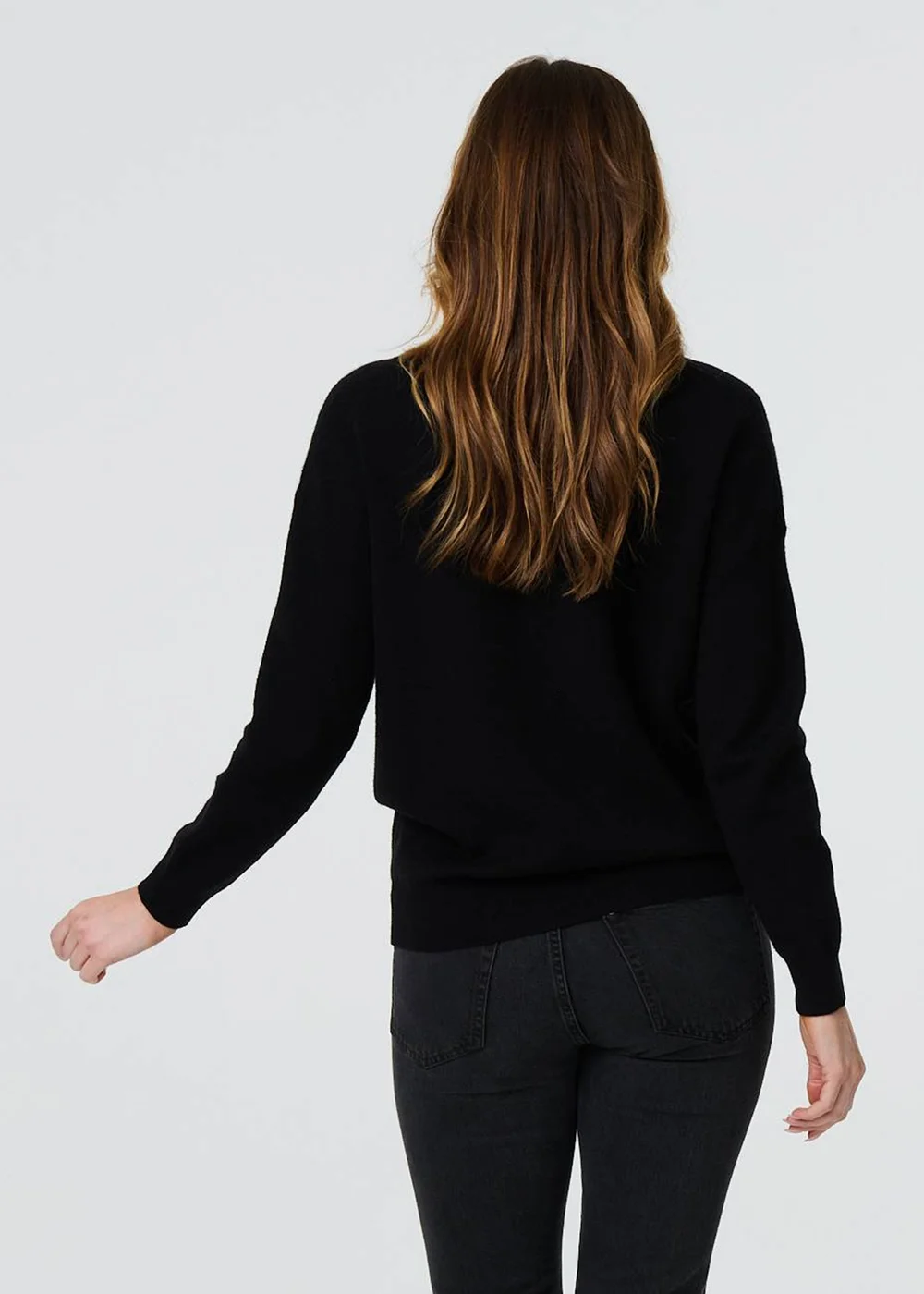 Izabel London Black Heart Embellished Long Sleeve Jumper - 8 Image 3