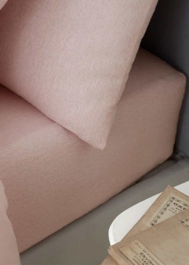 Catherine Lansfield Brushed Cotton Fitted Sheet Pink